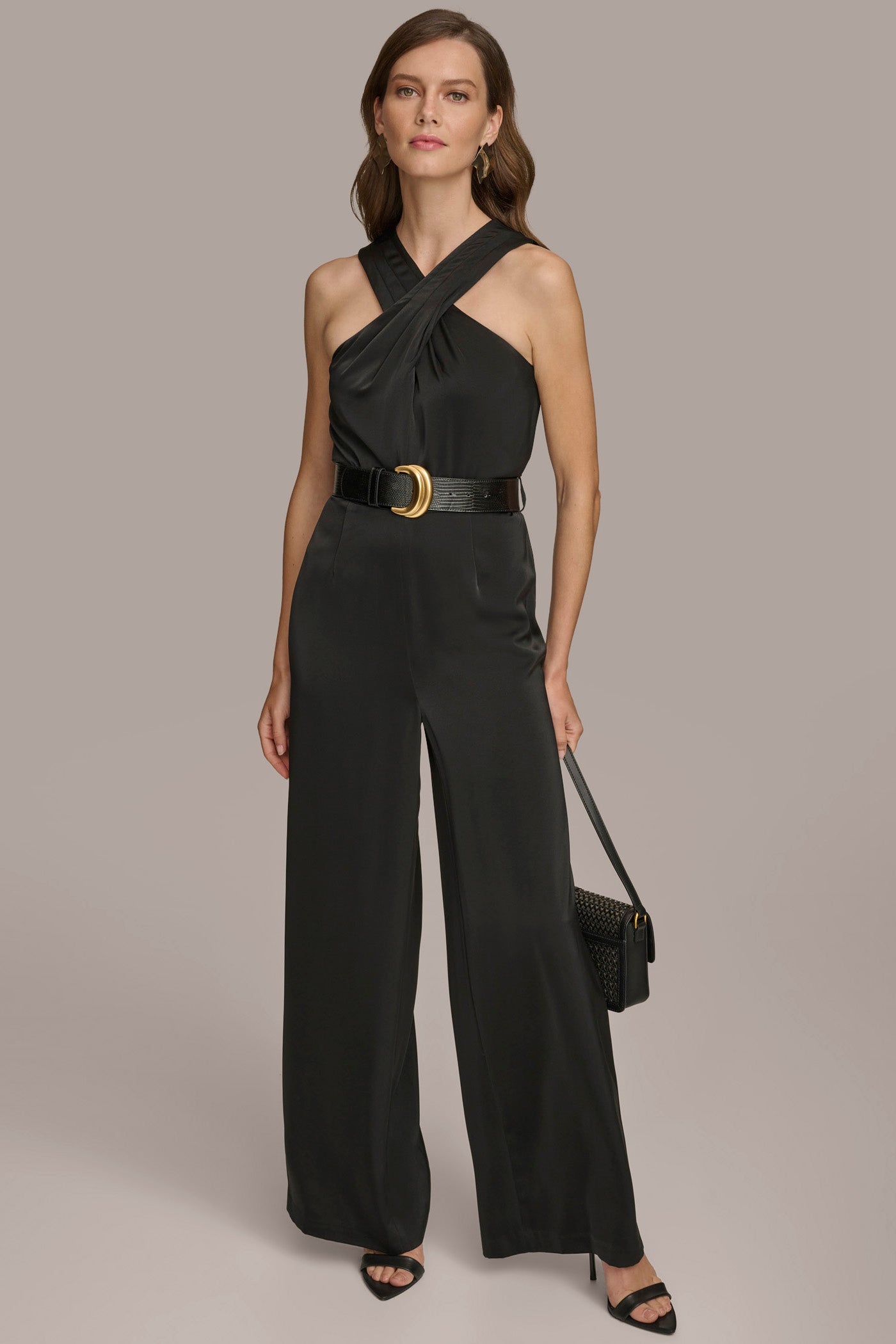 (image for) TASTY CRISS CROSS HALTER JUMPSUIT